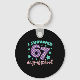 I Survived 67 Days Of School Varwave 6-7 Keychain