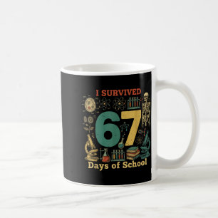 I Survived 67 Days Of School Vintage 67 Meme Scien Coffee Mug