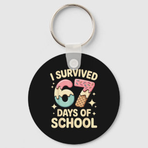 I Survived 67 Days Of School With A Funny Ice Crea Keychain