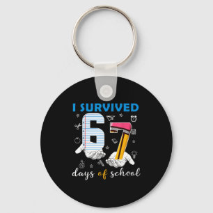 I Survived 67 Six Seven Days Of School Teacher Han Keychain