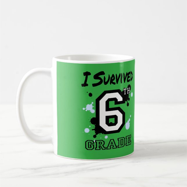 I Survived 6th Grade Coffee Mug (Left)
