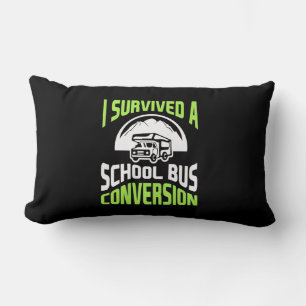 I Survived A School Bus Conversion Lumbar Pillow