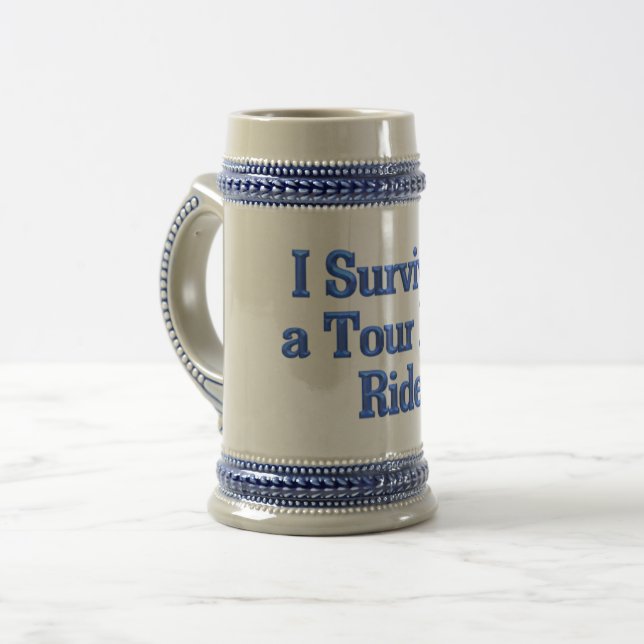 I Survived a Tour Bus Ride stein (Front Left)