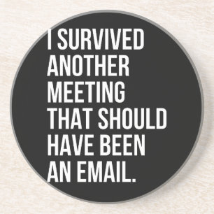 I survived another meeting that should been email coaster