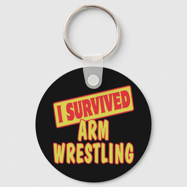 I SURVIVED ARM WRESTLING KEYCHAIN (Front)