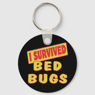 I SURVIVED BED BUGS KEYCHAIN