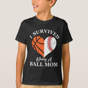 I Survived Being A Ll Mom Funny Sports Parent T-Shirt