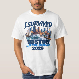 I Survived Boston Coastal Storm 2026 - Boston Nor' T-Shirt