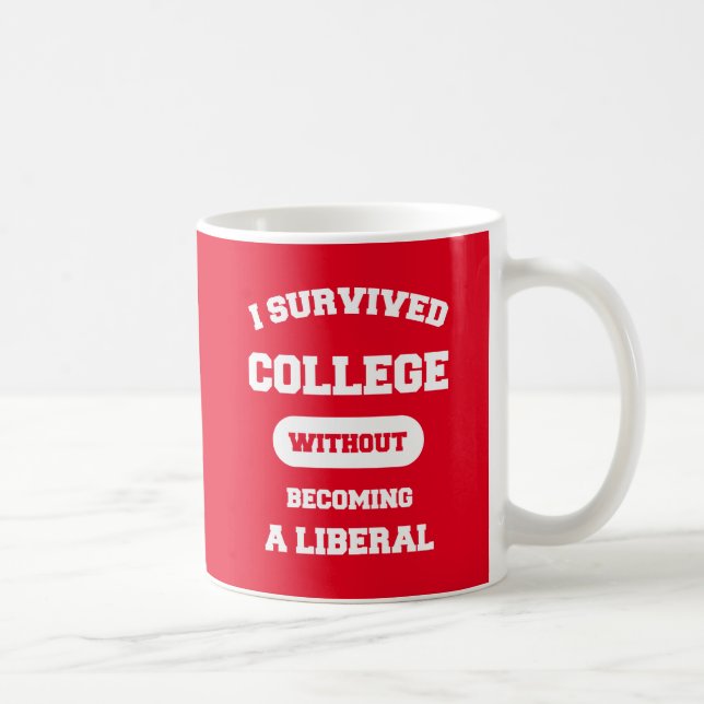I Survived College Without Becoming A Liberal Coffee Mug (Right)
