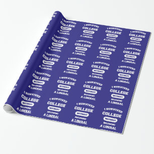 I Survived College Without Becoming A Liberal Wrapping Paper