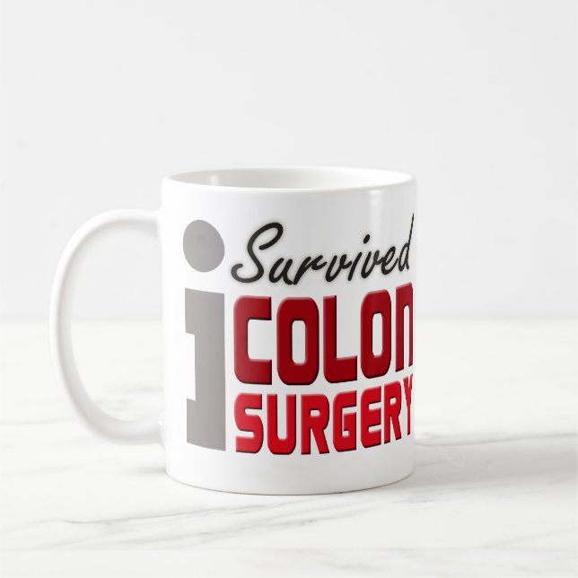 I Survived Colon Surgery Mug (Left)
