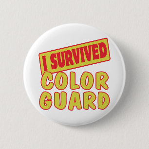I SURVIVED COLOR GUARD 2 INCH ROUND BUTTON