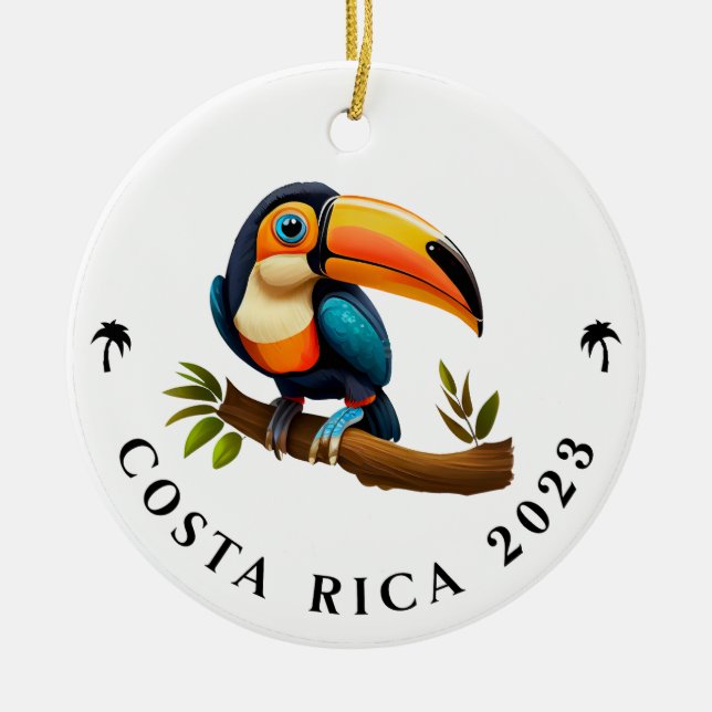 I Survived Costa Rica 2023 - Ornement d'oiseaux du (Devant)