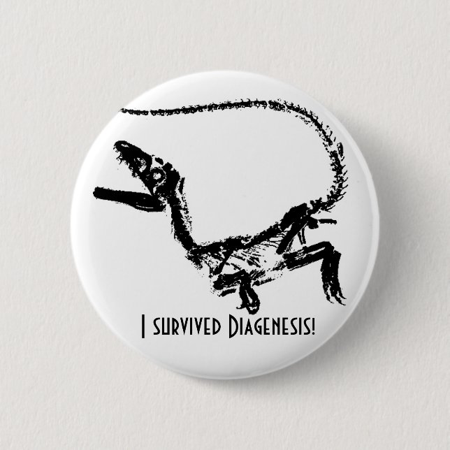 I Survived Diagenesis Boton 2 Inch Round Button (Front)