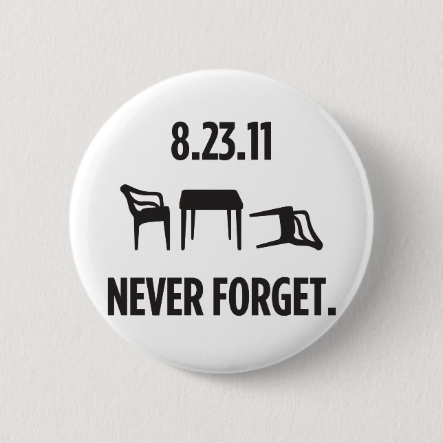 I Survived East Coast Earthquake 2 Inch Round Button (Front)