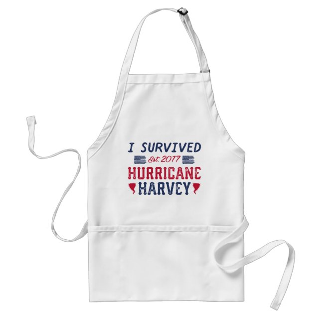 I Survived Hurricane Harvey Standard Apron (Front)