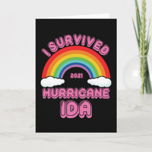 I Survived Hurricane Ida Card