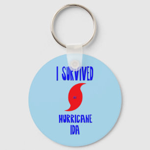 I Survived Hurricane Ida Keychain