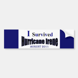 I Survived Hurricane Irene Bumper Sticker
