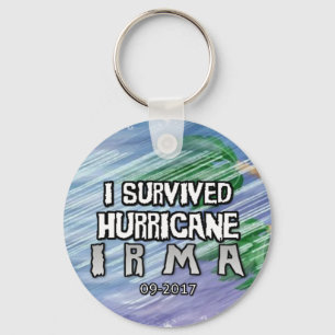 I survived Hurricane Irma Keychain