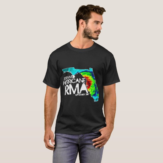 I Survived Hurricane Irma T-Shirt (Front Full)