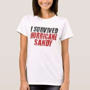 I Survived Hurricane Sandy Distressed T-shirt