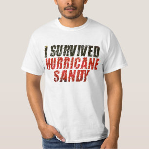 I Survived Hurricane Sandy Distressed T-shirt