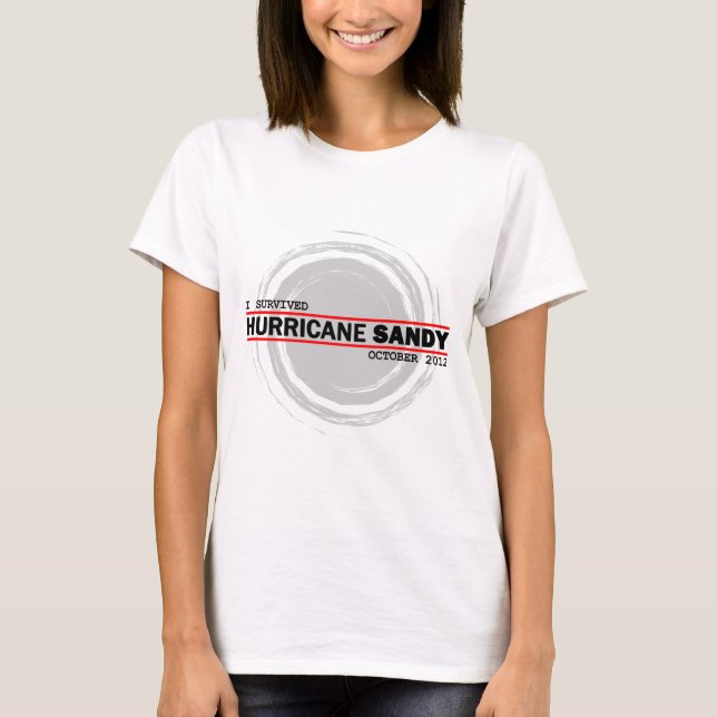 I Survived Hurricane Sandy T-Shirt (Front)