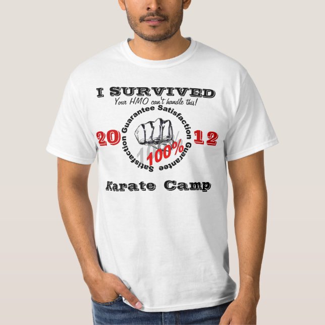 I Survived Karate Camp T-Shirt (Front)