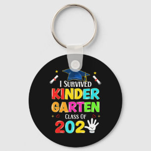 I Survived Kindergarten Graduation 2025 Graduate B Keychain
