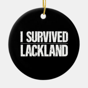 I Survived Lackland AFB Basic Military Training Ceramic Ornament