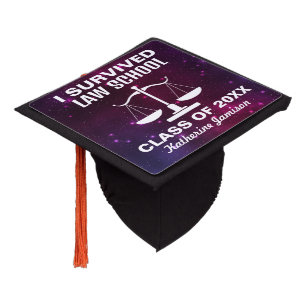 I Survived Law School Graduation Cap Topper