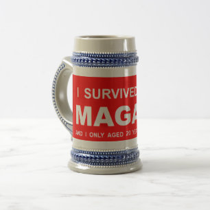 I Survived MAGA Beer Stein