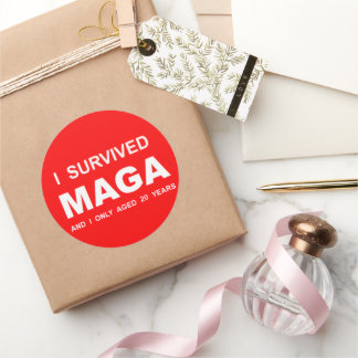 I Survived MAGA Classic Round Sticker