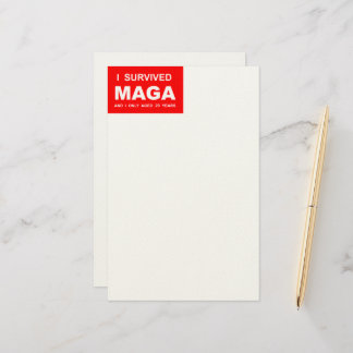 I Survived MAGA Stationery