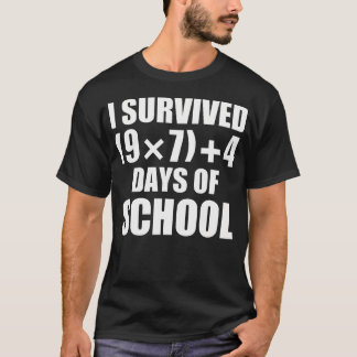 I Survived Math Equation 67 Days Of School T-Shirt