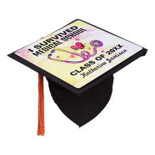 I Survived Medical School Graduation Cap Topper