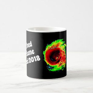 "I Survived Michael 2018" & Hurricane Radar Coffee Mug