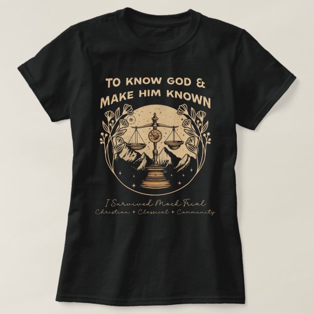 I Survived Mock Trial Classical Conversations T-Shirt (Design Front)