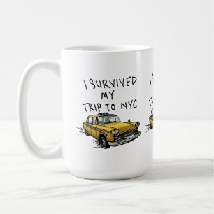 I Survived My Trip To NYC New York Taxi Coffee Mug