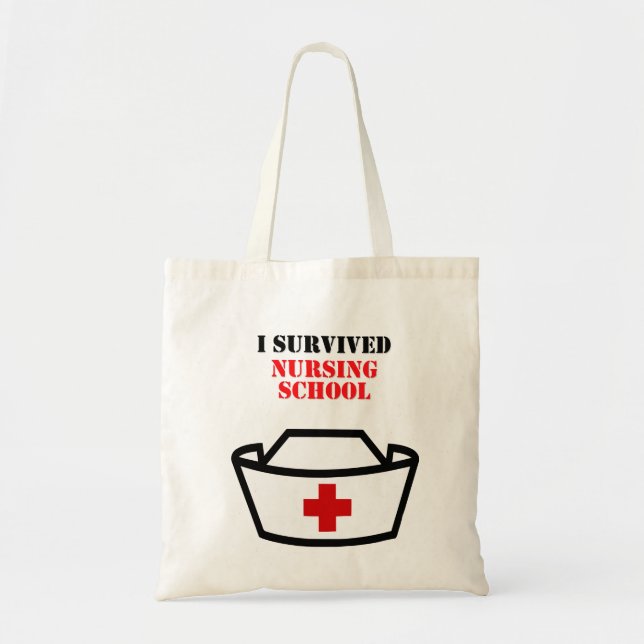 I survived Nursing school Tote Bag (Front)