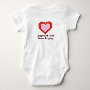 I Survived Open Heart Surgery Baby Bodysuit