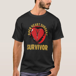 I Survived Open Heart Surgery Heart Attack Survivo T-Shirt