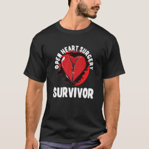 I Survived Open Heart Surgery Heart Attack Survivo T-Shirt