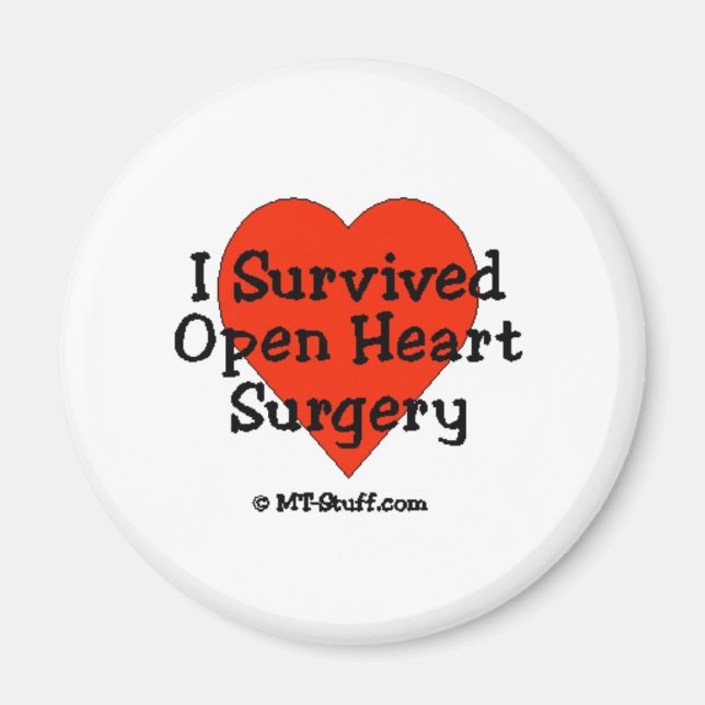 I Survived Open Heart Surgery Magnet (Front)