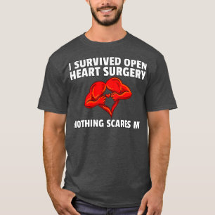I Survived Open Heart Surgery Survivor Gift T-Shirt