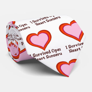 I Survived Open Heart Surgery Tie