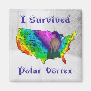 I Survived Polar Vortex Magnet