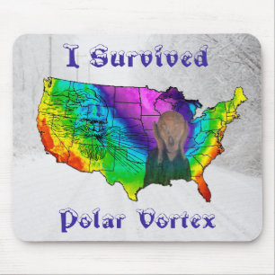 I Survived Polar Vortex Mouse Pad