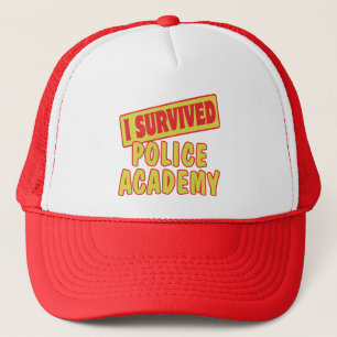I SURVIVED POLICE ACADEMY TRUCKER HAT